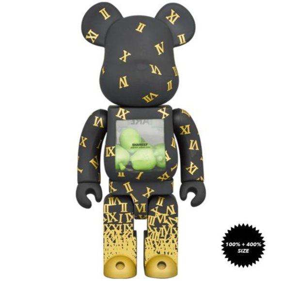Shareef #3 100% + 400% Bearbrick Set by Medicom Toy - Picture 3 of 4